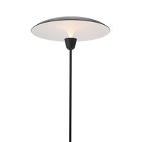 Kantarell Gulvlampe Ø55 Sort/Hvid