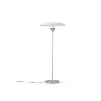 Kantarell Gulvlampe Ø55 Nikkel/Hvid