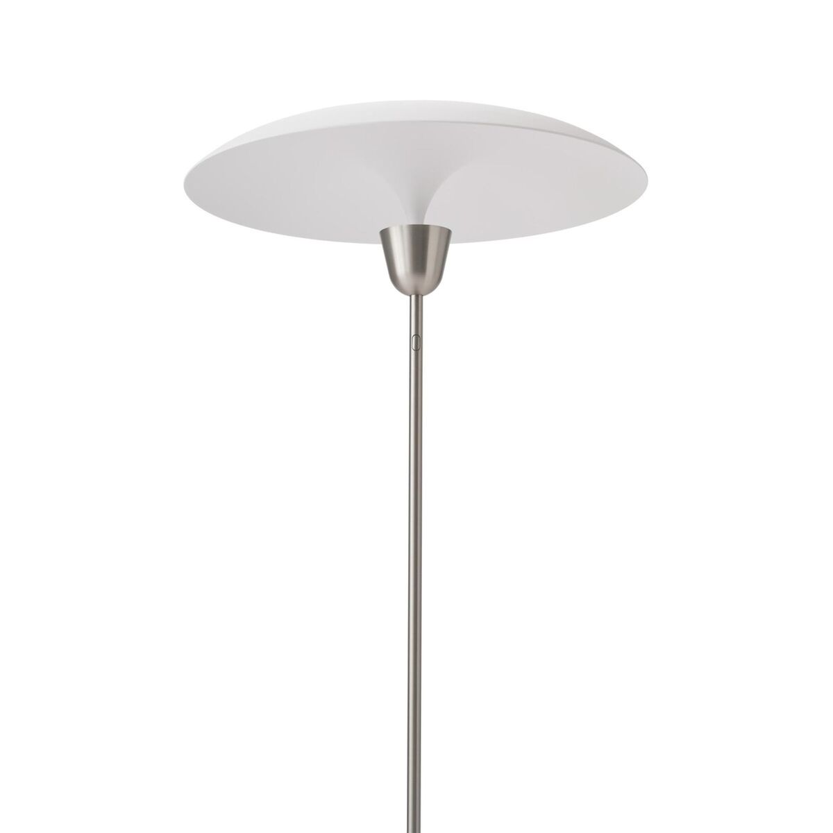 Kantarell Gulvlampe Ø55 Nikkel/Hvid