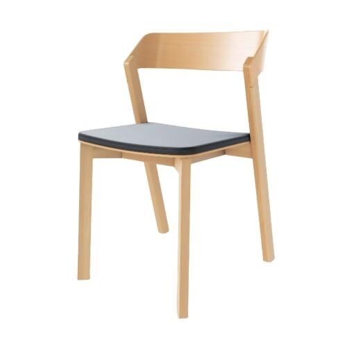 Merano Spisebordsstol Med Polstret Sde Sort/Natural