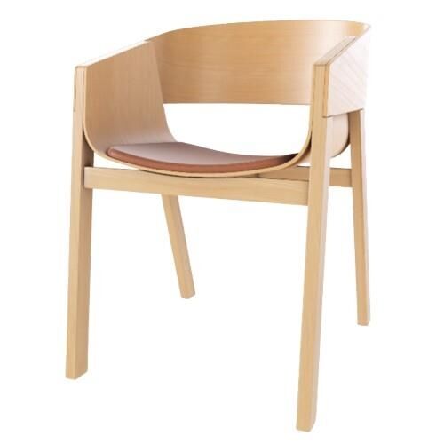 Merano Spisestol med Armlener med Trukket Sete Prescott 223