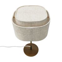 Takai Table Lamp Brass/ Beige