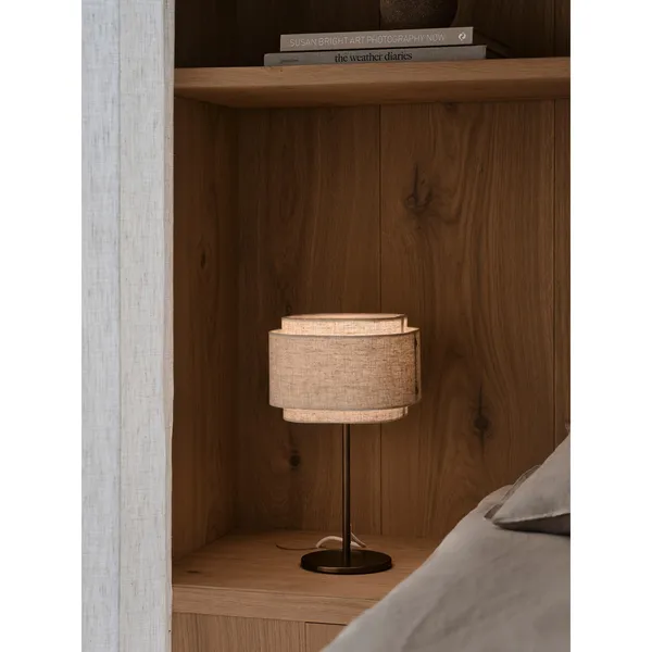 Takai Table Lamp Brass/ Beige
