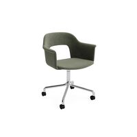 Layout 264 Dining Chair With Armrest & Swivel Overlap 11/ Aluminum