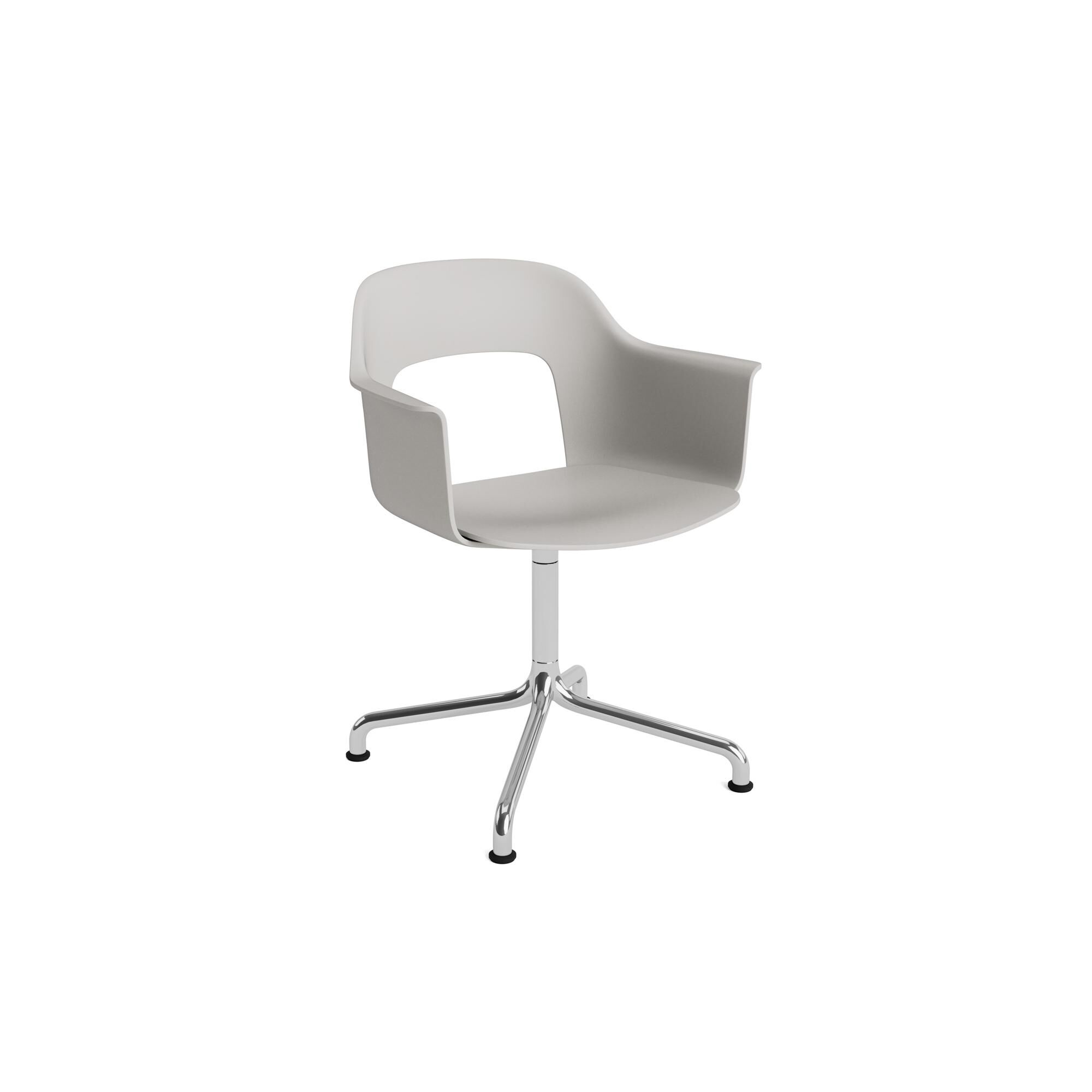 Layout 251 Spisebordsstol Med Armln & Swivel Skygr/Aluminium
