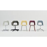 Layout 252 Dining Chair With Armrest & Swivel Pastel Green/ Black