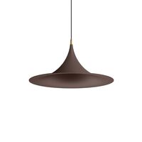 Morgana Pendant Ø47 Dark Brown/ Brushed Gold