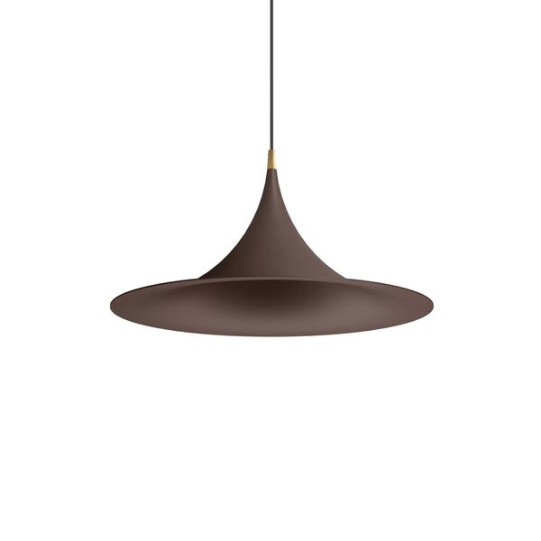Lámpara Colgante Morgana Ø47 Marrón oscuro/Oro Pulido