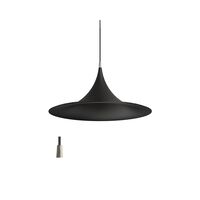 Morgana Pendant Ø47 Nickel/ Black