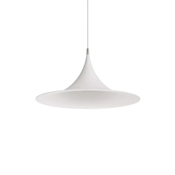 Morgana Pendant Ø47 Nickel/ White