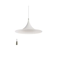 Morgana Pendant Ø47 Nickel/ White