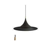 Morgana Pendant Ø47 Black/ Brushed Gold
