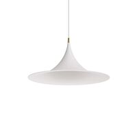 Morgana Pendant Ø47 White/ Brushed Gold