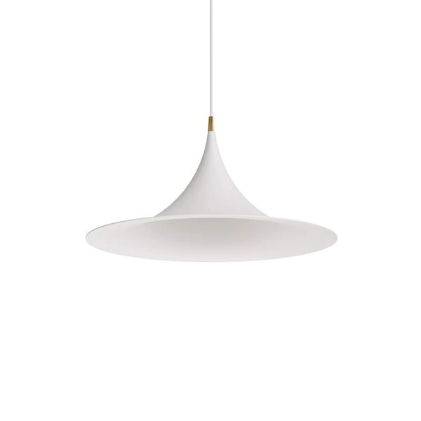 Morgana Pendant Ø47 White/ Brushed Gold