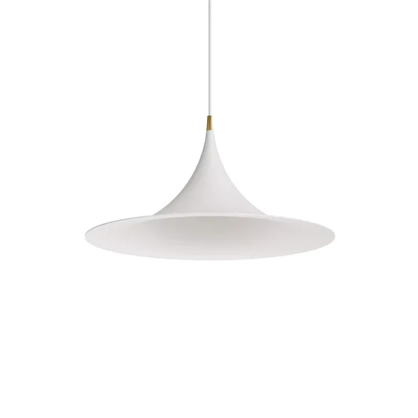 Morgana Pendant Ø47 White/ Brushed Gold