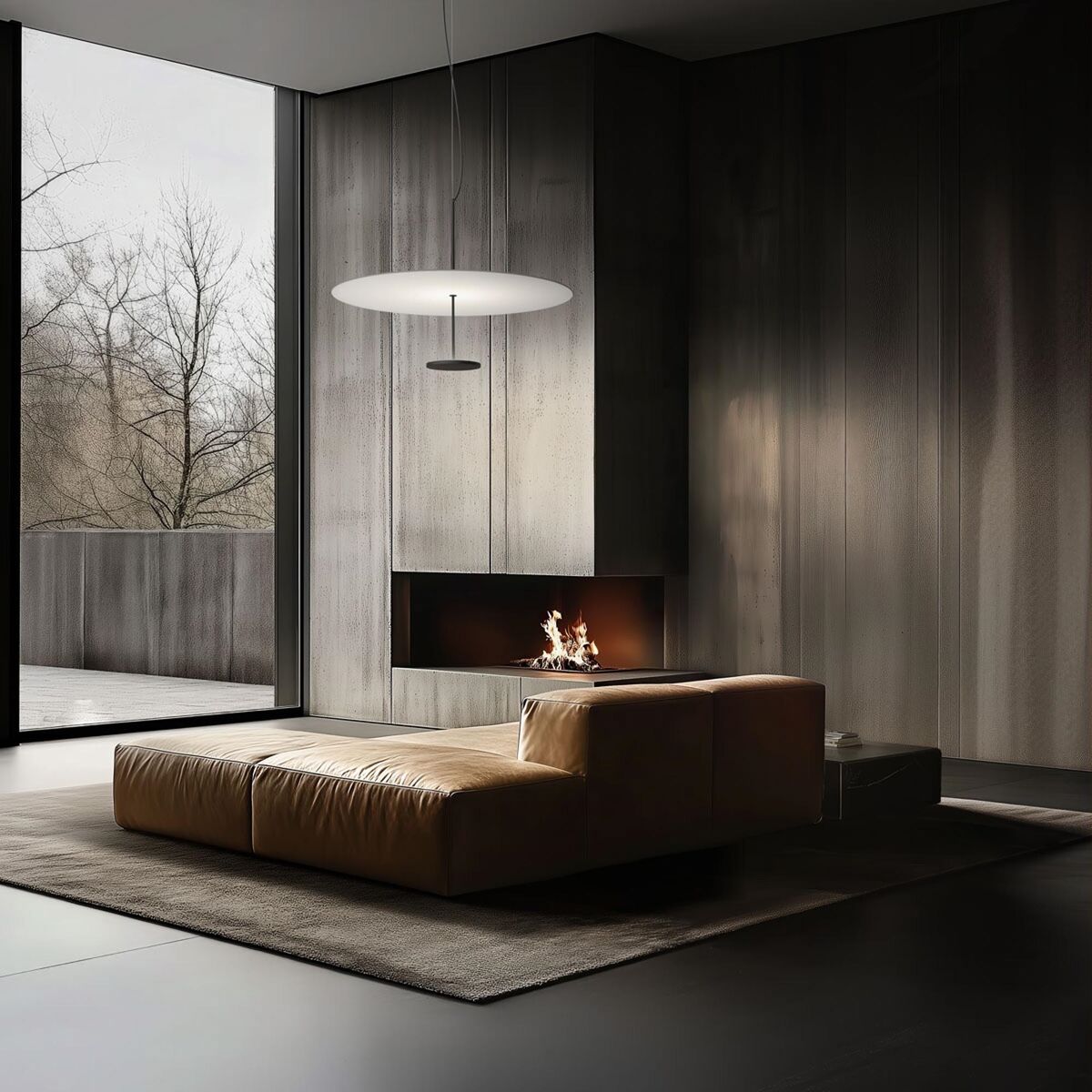 Stilo_P Pendant Ø74 Black