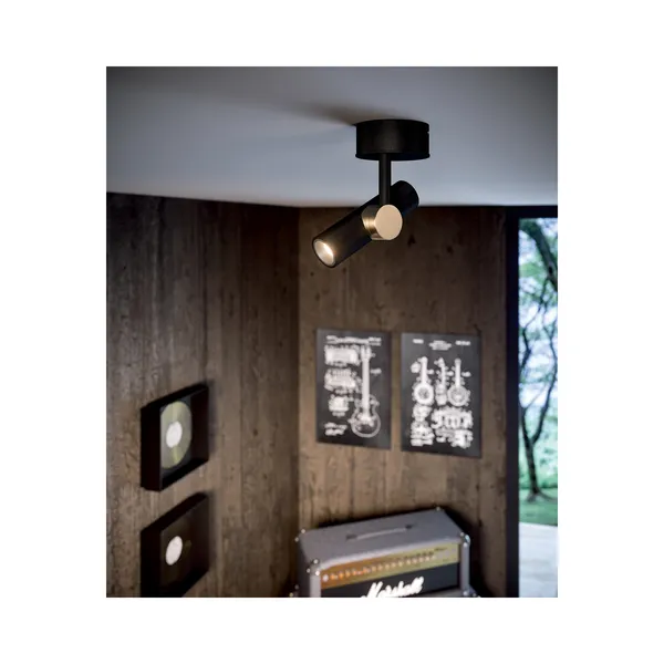 Goose Wall Lamp Ø14 Black/ Brushed Nickel