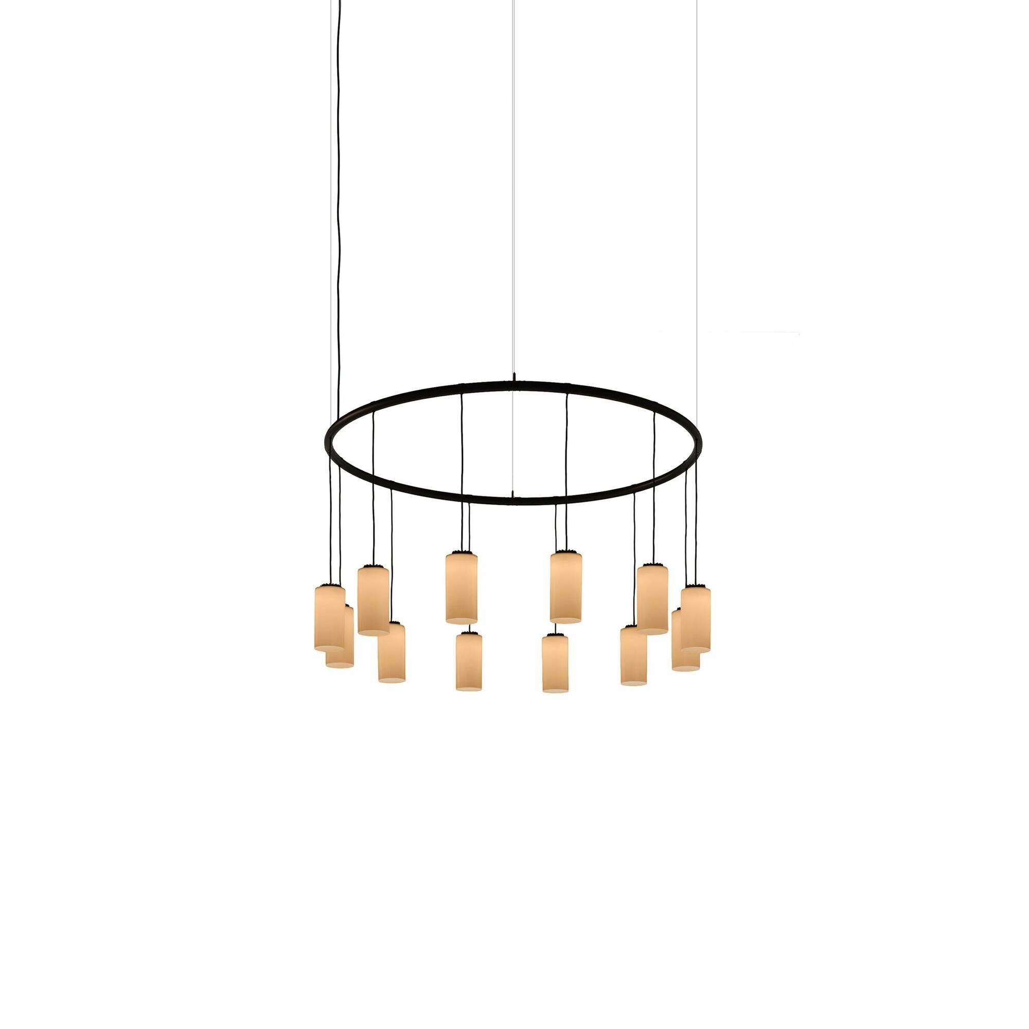 Cirio Circular S Taklampe Hvit Opal/glass