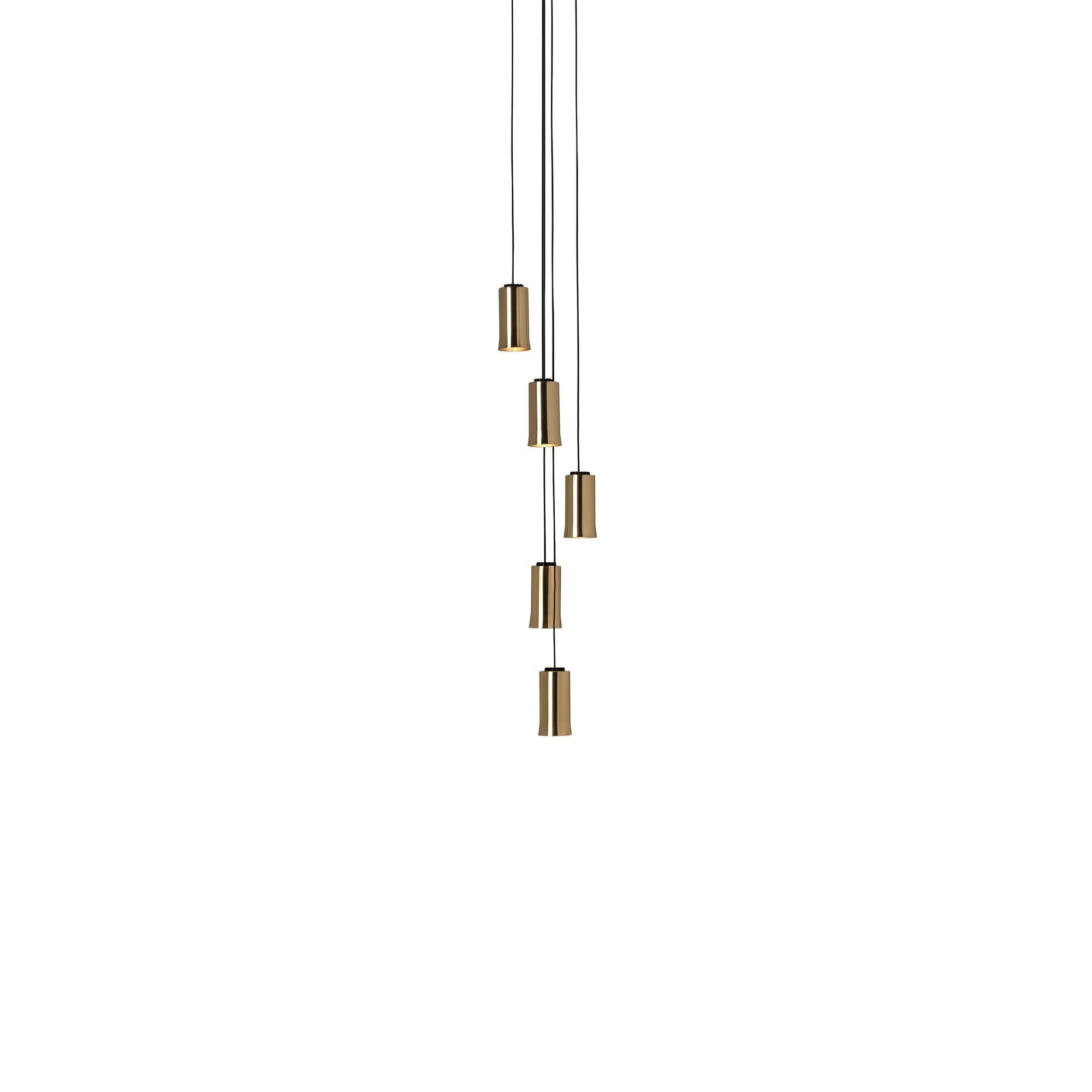 Cirio Cascada 5 Taklampe Polert Messing