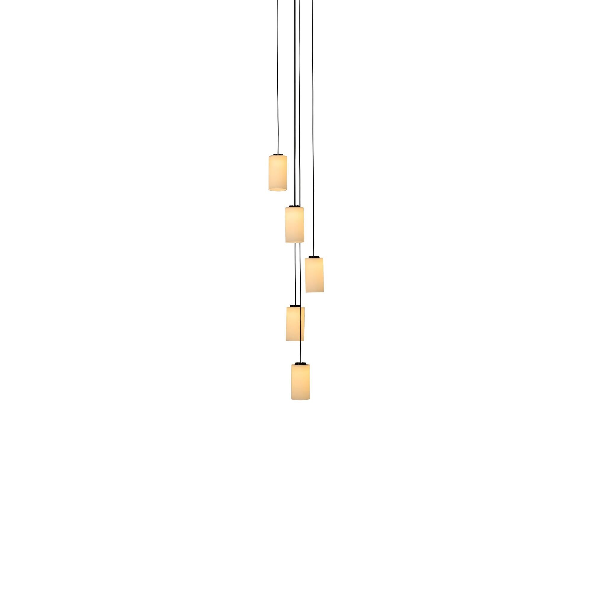 Cirio Cascada 5 Taklampe Hvit Opal/Glass