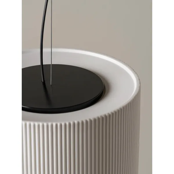 Cirio Pana Mayor Pendant Pana White Porcelain/ Black Rosette