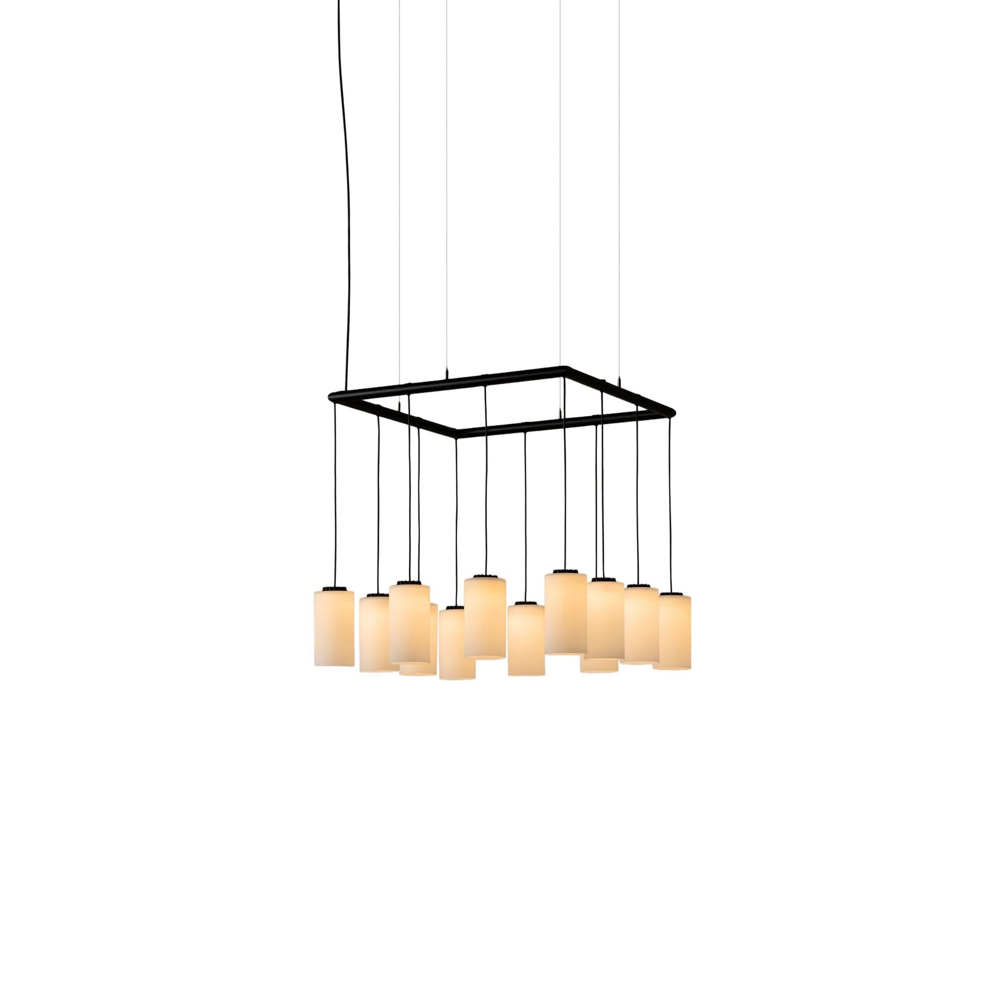 Cirio Cuadrada Taklampe Hvit Opal/Glass