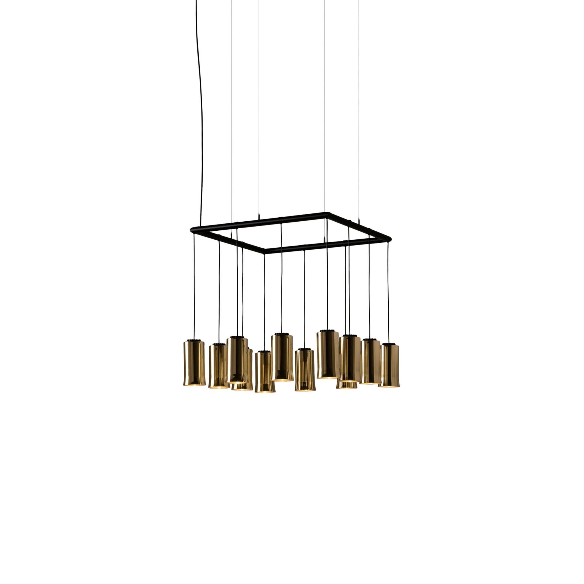 Cirio Cuadrada Taklampe Polert Messing