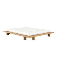 Japan bedframe 160x200 geolied eikenhout