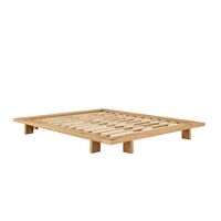 Japan bedframe 160x200 geolied eikenhout