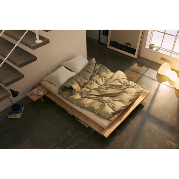 Japan bedframe 160x200 geolied eikenhout