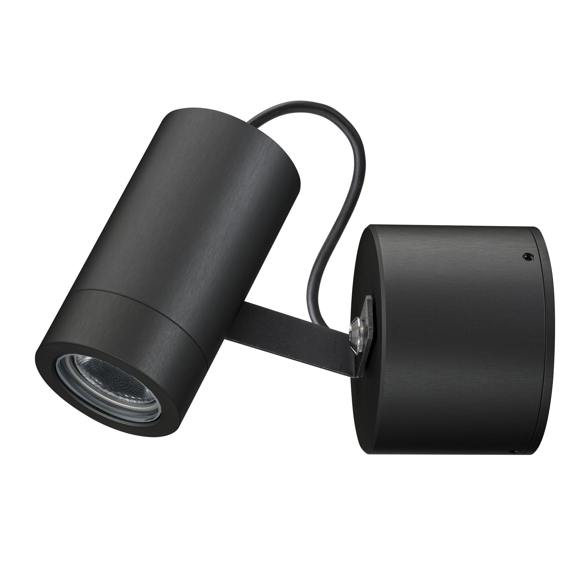 Lux Wall 17 2700K V&auml;gglampa Justerbar Svart