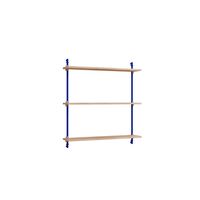 Standard Vägghylla Ek/Djupblå