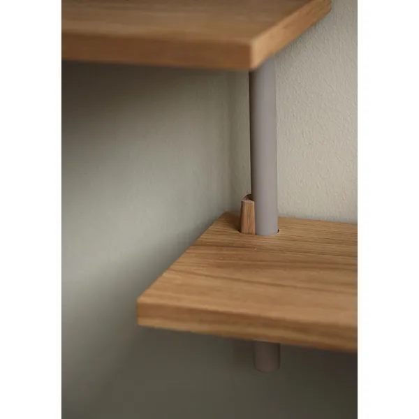 Standard Wall Shelf Oak/Warm Grey