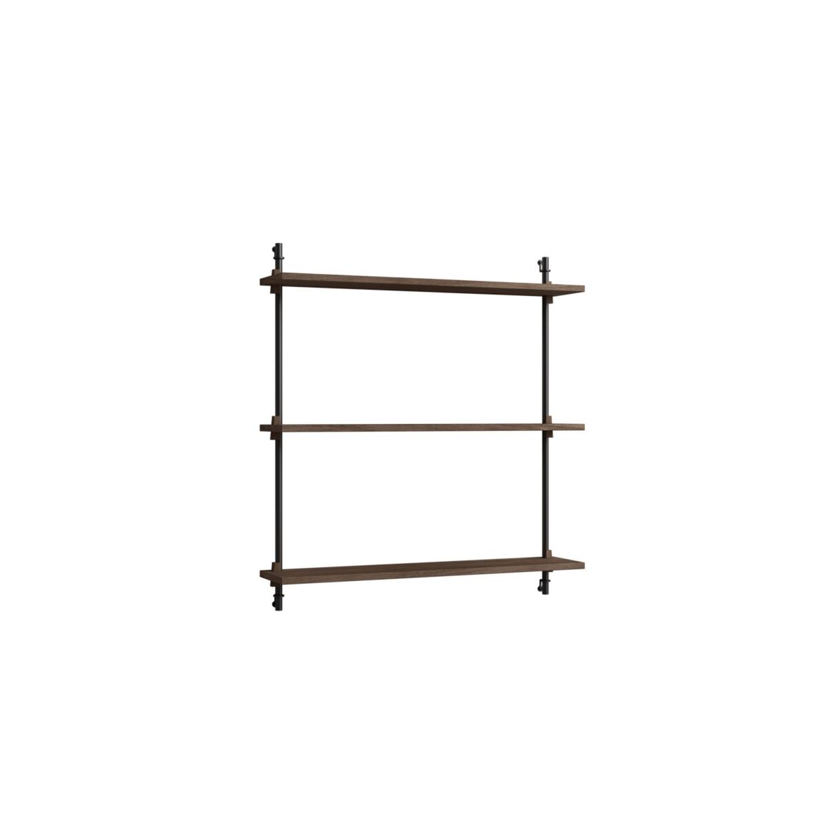 Standaard Wandplank Gerookt Eiken/ Zwart