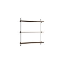 Standaard Wandplank Gerookt Eiken/ Zwart