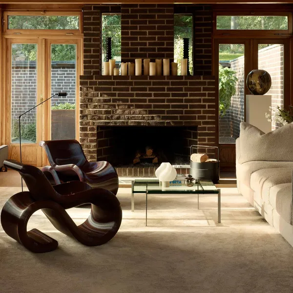Crème Atelier Éclair Armchair Cherry