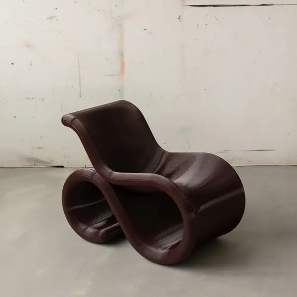 Crème Atelier Éclair Armchair Cherry