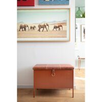 Frank Storage Bench Cinnamon/Vintage Cognac