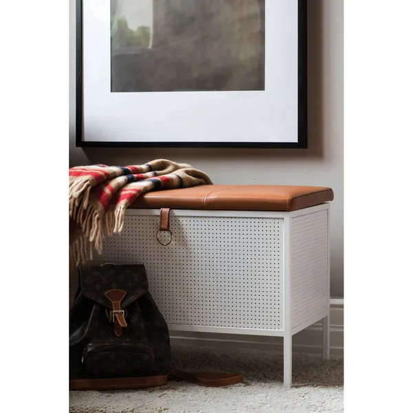 Frank Storage Bench Cinnamon/Vintage Cognac