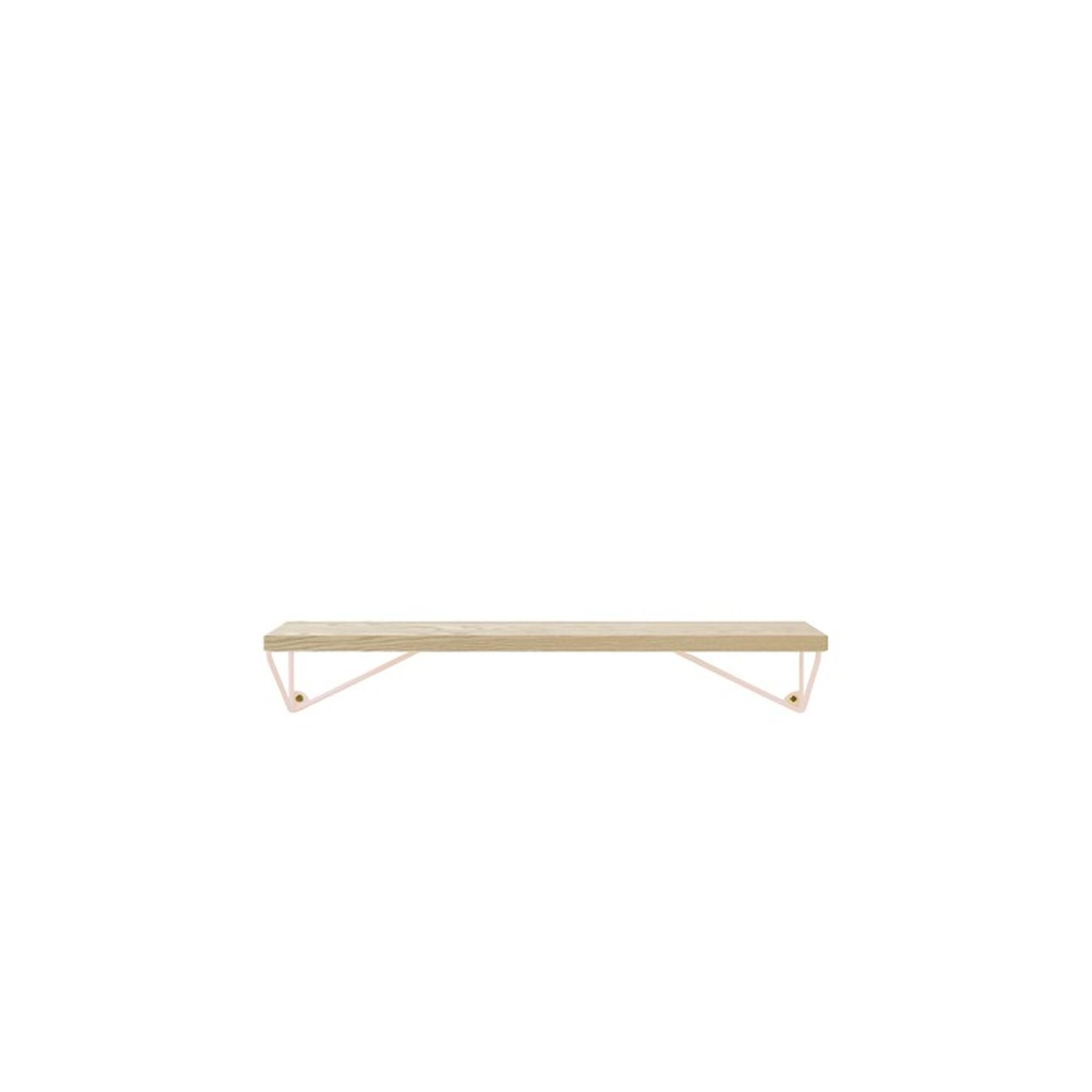 Étagère Pythagoras XS 12x41cm Gris Cendré/ Rose