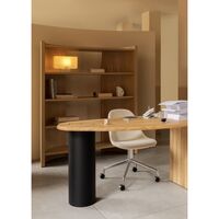 Crescent Bookcase H173 Lacquered Veneer