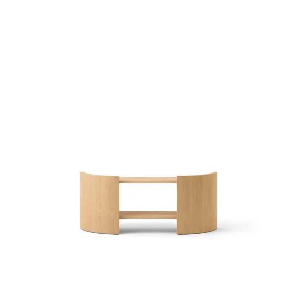 Crescent Bookcase H60 Lacquered Veneer