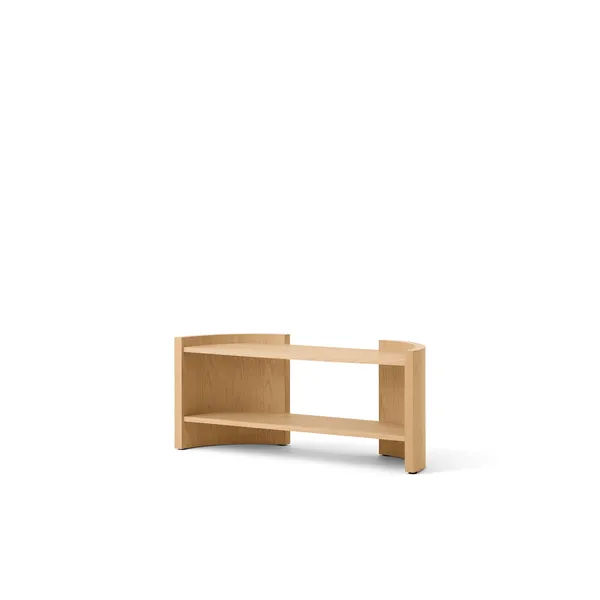 Crescent Bookcase H60 Lacquered Veneer