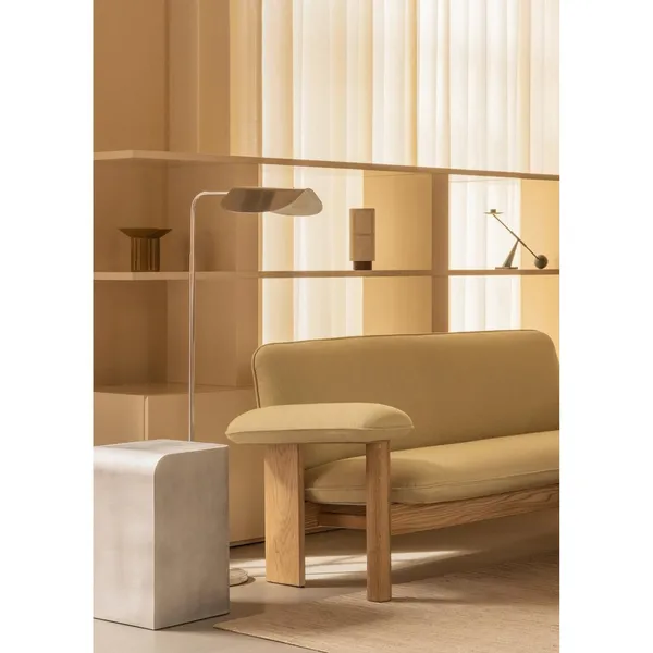 Wing Floor Lamp H115 Polished Aluminum
