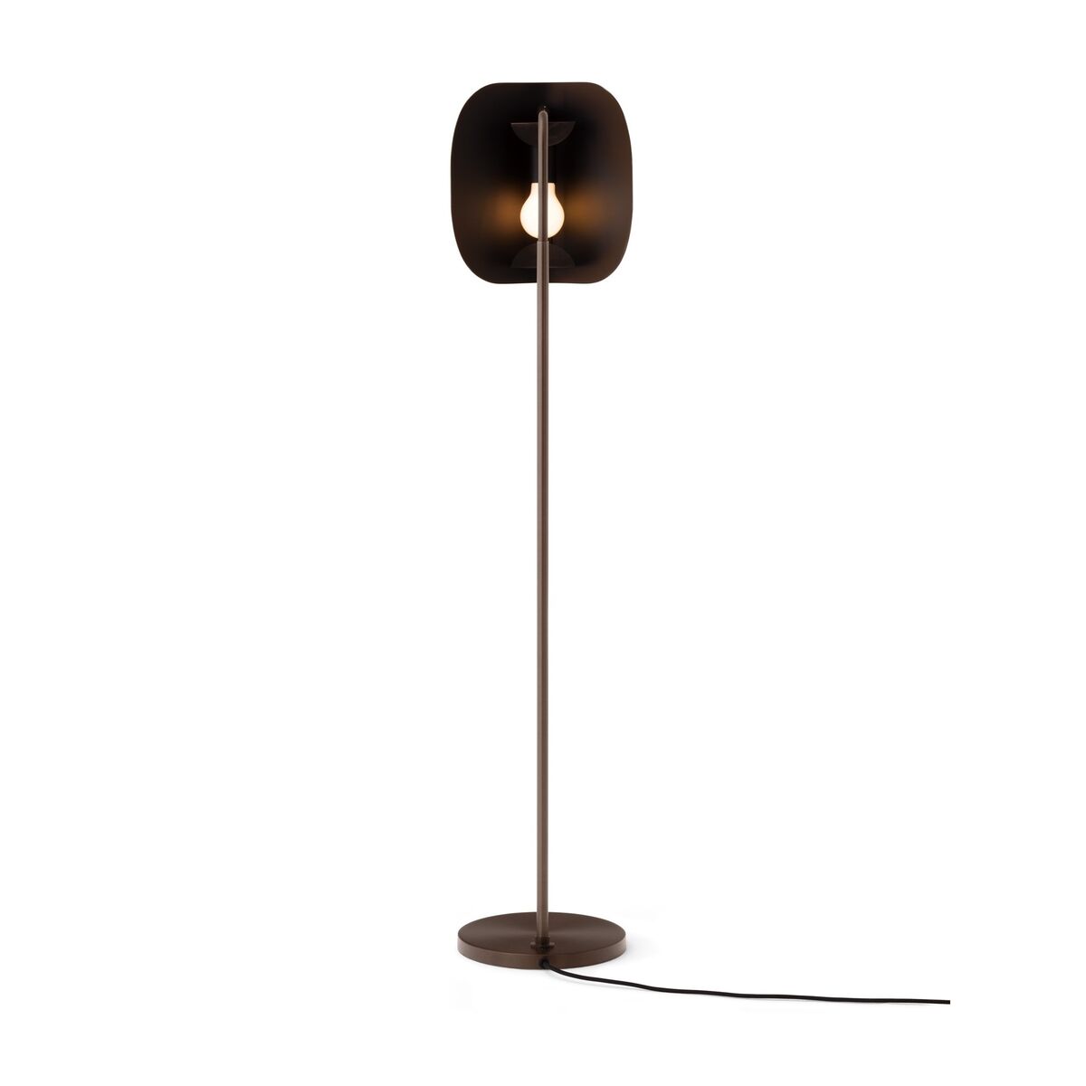 Wing Stehlampe H115, Polierte Bronze