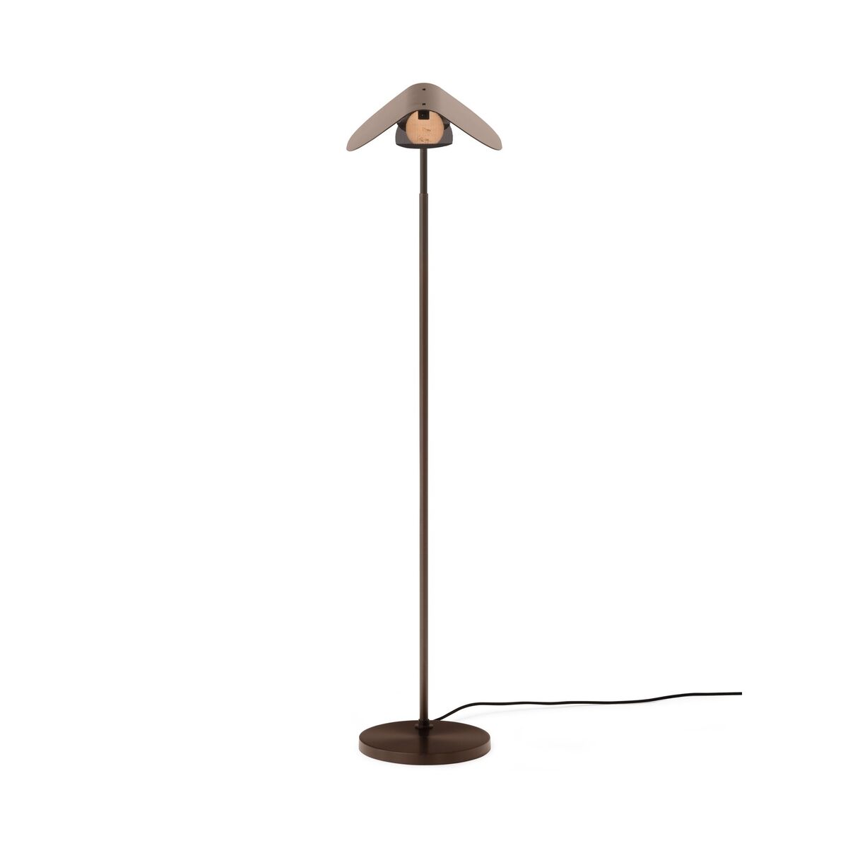 Wing Stehlampe H115, Polierte Bronze