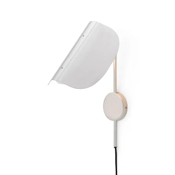 Wing Wall Lamp Polished Aluminum