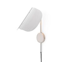 Wing Wall Lamp Polished Aluminum