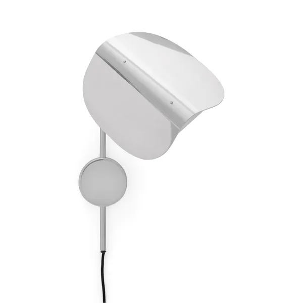 Wing Wall Lamp Polished Aluminum