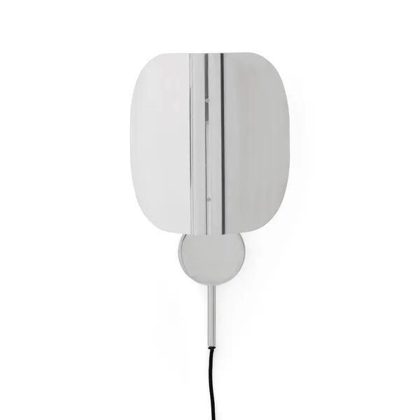 Wing Wall Lamp Polished Aluminum